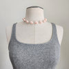 ROSE PEARL NECKLACE-18"