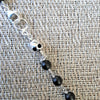 MATTE BLACK ONYX (6MM) NECKLACE WITH SKULL BEAD-24"