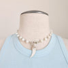 MOTHER OF PEARL (8MM) NECKLACE WITH MOP PENDANT-16"