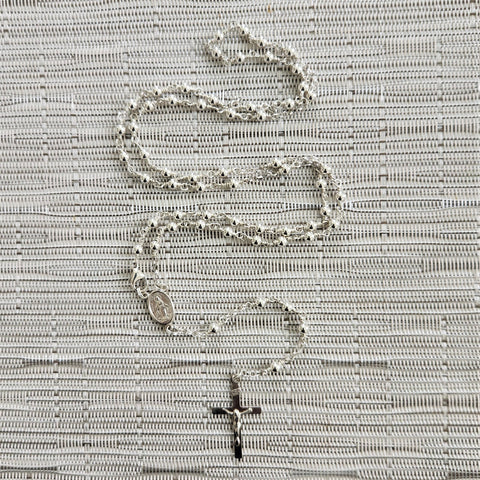 ROSARY 925 SILVER BEAD (4MM)