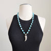 AMAZONITE (10MM) NECKLACE WITH CLAW PENDANT-25"