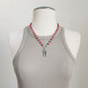 RED CORAL NECKLACE WITH ELEPHANT PENDANT-20"